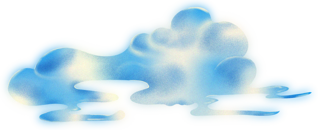 Gradient Cloud Illustration